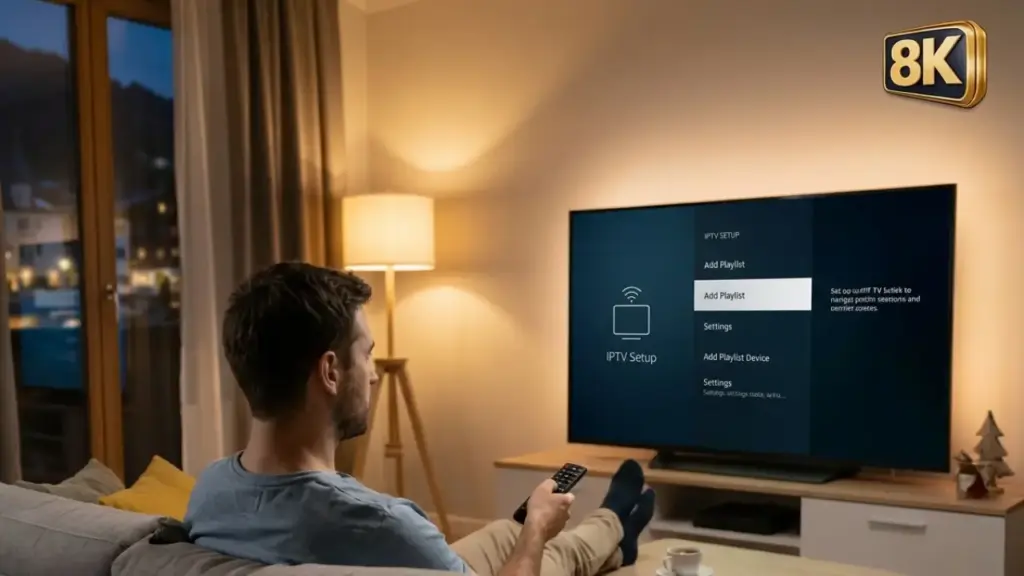 IPTV Installation Österreich auf Smart TV mit Strong 8K